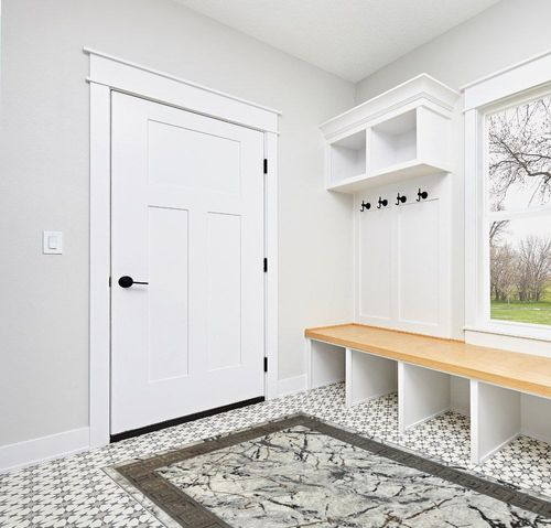 United Rugs Marble Collection Grey Area Rug Modern Abstract Swirl Design Non-Shedding Carpet (5' x 7') in White Modern Entryway