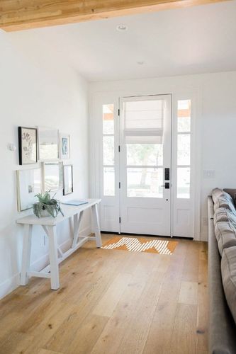 Ashlynn Abstract Handwoven Wool Orange/Beige Area Rug Foundstone Rug Size ... in White Scandinavian Entryway
