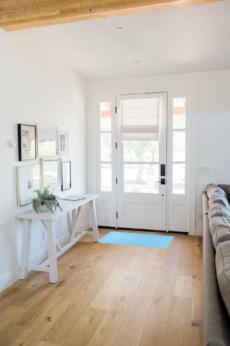 KLL Kitchen Floor Mat Non-Slip Absorbent Bathroom Runner Rug Soft Feet Fluffy Bedroom Laundry Room Farmhouse Area Rugs 39x20in Light Blue in White Scandinavian Entryway