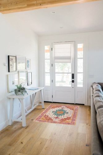 Moynesa Ultra-Thin Washable Vintage Area Rug - 3x5 Persian Girls Bedroom Non-Slip Non-Shedding Oriental Medallion Living Room Mat Indoor Carpet for Office Nursery Room, Pink/Teal/Multi in White Scandinavian Entryway