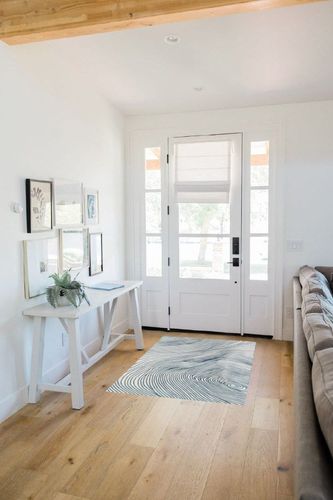 Dipesh Abstract Blue/White Area Rug Ebern Designs Rug Size: Rectangle 3' x 5' in White Scandinavian Entryway