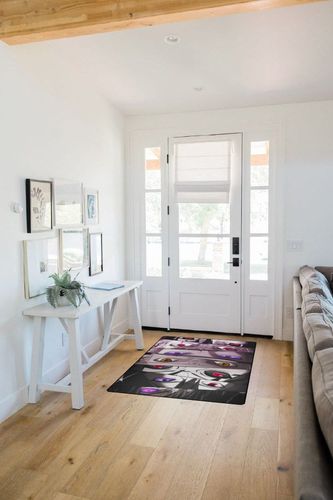 Anime Area Rugs Anime Characters Carpet 3D Print Cartoon Anti-Slip Rug for Bedroom Living Room Home Decor Gifts to Friends for Halloween and Christmas 3.3' x 5' in White Scandinavian Entryway