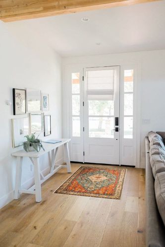 Boho Area Rug, 3' x 5' Machine Washable Rugs for Entryway Faux Wool Large Rugs Distressed Throw Rug Non-Slip Floor Carpet for Indoor Bedroom Kitchen Living Room in White Scandinavian Entryway