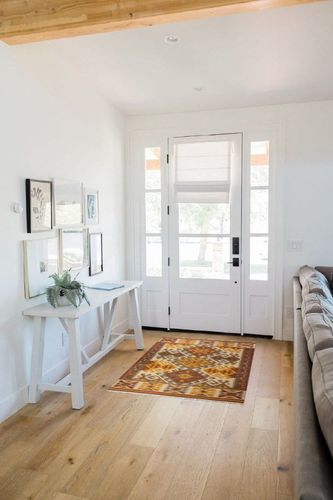 Fab Habitat Boho Kilim Area Rug - Monticello Multi - Handwoven, Natural Fiber, Soft Underfoot - Natural Wool - Living Room, Dining Room, Bedroom - 3x5 ft in White Scandinavian Entryway