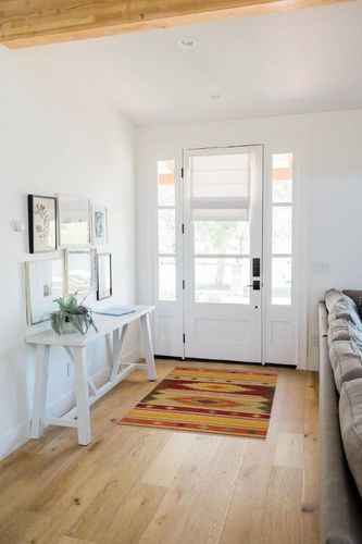 SAFAVIEH Kilim Collection Accent Rug - 3' x 5', Brown & Multi, Handmade Southwestern Tribal Wool, Ideal for High Traffic Areas in Entryway, Living Room, Bedroom (NVK176A) in White Scandinavian Entryway