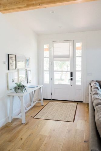 NuLOOM Elijah Farmhouse Seagrass Area Rug, 3' x 5', Brown in White Scandinavian Entryway