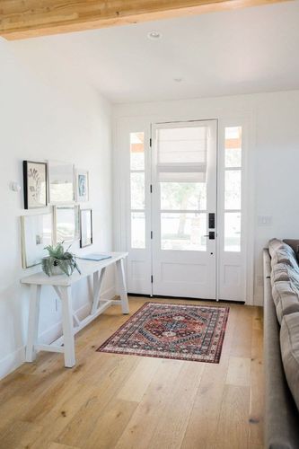 zesthome 3x5 Rug Ultra Soft Washable Rug, Non Slip Area Rug Indoor Entrance, Stain Resistant Rugs for Living Room Bedroom Vintage Home Decor Area Rugs (Brick Red,3'x5') in White Scandinavian Entryway