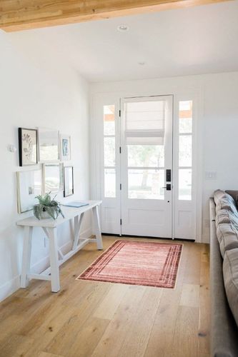 Lahome Modern Abstract Area Rug, Washable 3x5 Entryway Rugs Non Shedding Soft Bedroom Girls Rug Stain Resistant Low-Pile Throw Rug Indoor Minimalist Living Room Carpet Brick Red in White Scandinavian Entryway