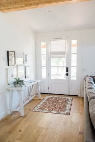 befbee 3x5 Rug-Anti-Slip Backing Area Rugs for Living Room,Stain Resistant Small Rugs for entryway, Foldable Vintage Home Decor Washable Area Rug (Brick Red,3'x5') in White Scandinavian Entryway