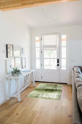 Sage Green Area Rug for Living Room, Rectangular Indoor Carpet - 2'7" x 5', Oil Painting Texture Ombre Abstract Art Non-Skid Bathroom Mat Kitchen Runner Rugs for Bedroom in White Scandinavian Entryway