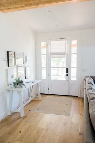 JONATHAN Y SCN102C-3 Aarhus High-Low Minimalist Scandi Striped Indoor/Outdoor Area Rug, Classic, Farmhouse, Cottage, Vintage for Bedroom,Kitchen,Living Room,Non Shedding,Easy-Washing, Beige, 3 X 5 in White Scandinavian Entryway