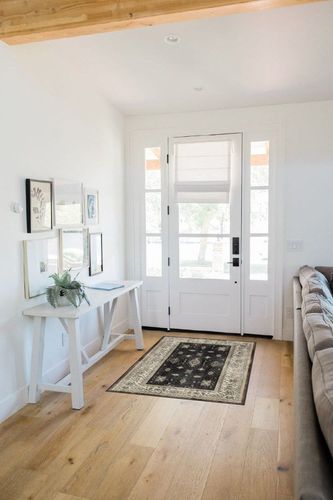 RUGGABLE – Verena Dark Wood – Machine Washable Area Rug – Pet & Child Friendly – Stain & Water Resistant – Non-Slip – 3'x5' in White Scandinavian Entryway