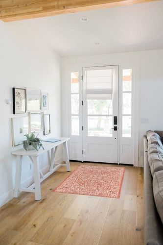 JONATHAN Y SMB104A-3 Malta Bohemian Medallion Textured Weave Indoor Outdoor -Area Rug, Coastal, Traditional, Transitional Easy-Cleaning,Bedroom,Kitchen,Backyard,Patio,Non Shedding, Red/Taupe, 3 X 5 in White Scandinavian Entryway