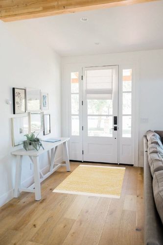 SAFAVIEH Natura Collection Accent Rug - 3' x 5', Yellow & Ivory, Handmade Wool, Ideal for High Traffic Areas in Entryway, Living Room, Bedroom (NAT776C) in White Scandinavian Entryway