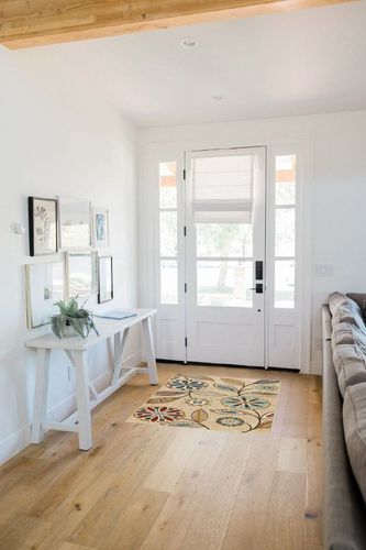 Maples Rugs Reggie Floral Kitchen Rug - Made in USA - Washable, Non Slip Throw Mats for Entryway and Foyer, 2'6 x 3'10, Beige in White Scandinavian Entryway