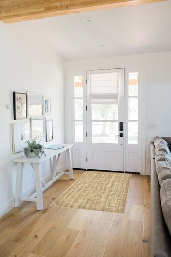 SAFAVIEH Natural Fiber Collection Runner Rug - 2'6" x 6', Natural, Handmade Chunky Textured Jute 0.75-inch Thick, Ideal for High Traffic Areas in Living Room, Bedroom (NF447A) in White Scandinavian Entryway