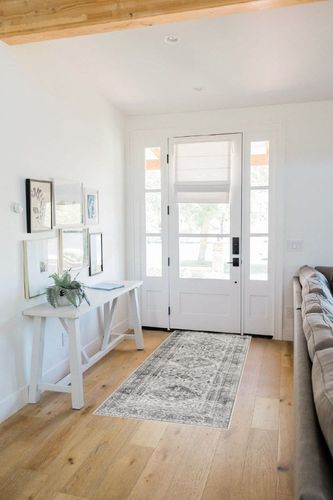 Artistic Weavers Desta Vintage Oriental Runner Area Rug in White Scandinavian Entryway