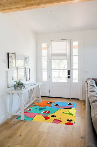 Northwest Pokemon, Pokémon, 45 60-inch Throw Company, 45" x 60", Meet The Group Fleece in White Scandinavian Entryway