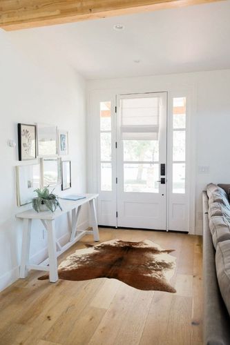 Loloi II Grand Canyon Area Rug, 3'-10" x 5', Coffee/Ivory in White Scandinavian Entryway