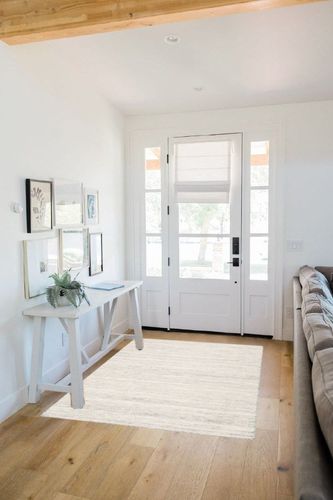 Solano Fiber 555 Area Rug in Beige/Blue Laurel Foundry Modern Farmhouse Rug Size ... in White Scandinavian Entryway
