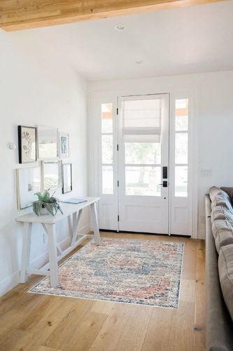 nuLOOM Sawyer Vintage Transitional Area Rug, 4' x 6', Multi in White Scandinavian Entryway