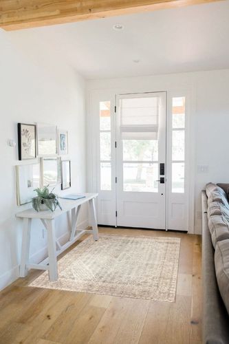 Keen Home Design Machine Washable Area Rugs with Non-Slip Backing, Ideal for Hallway, Living Room, Bedroom, Kitchen and Laundry Room, Vintage Moroccan and Low Pile Rug - (4' x 6') in White Scandinavian Entryway
