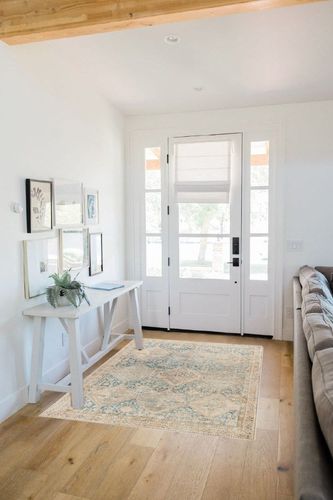 Becki Owens x Surya Marlene Area Rug, 3'11" x 5'7", Light Green/Beige in White Scandinavian Entryway