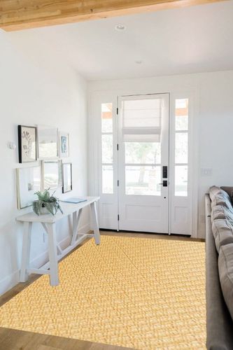 Natural Area Rugs 100% Natural Fiber, Handmade Karima Beige Sisal Rug, 5' x 8' in White Scandinavian Entryway