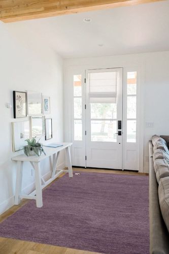 SAFAVIEH Himalaya Collection Area Rug - 5' x 8', Purple, Handmade Wool, Ideal for The Living Room, Bedroom, Dining Room (HIM451V-5) in White Scandinavian Entryway