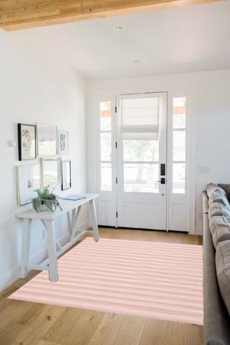 Safavieh Hampton Htn231S Terracotta Rug in White Scandinavian Entryway