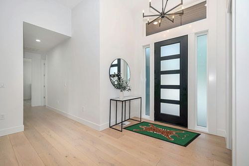 RUGGABLE x Jonathan Adler Washable Rug- Perfect Modern Area Rug for Living Room, Bedroom, Kitchen & Dorm Room- Stain & Water Resistant- Soft & Durable,Tiger Emerald Green 3'x5' (Standard Pad) in Modern White Entryway