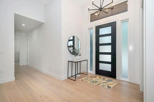 Maples Rugs Reggie Floral Kitchen Rug - Made in USA - Washable, Non Slip Throw Mats for Entryway and Foyer, 2'6 x 3'10, Beige in Modern White Entryway