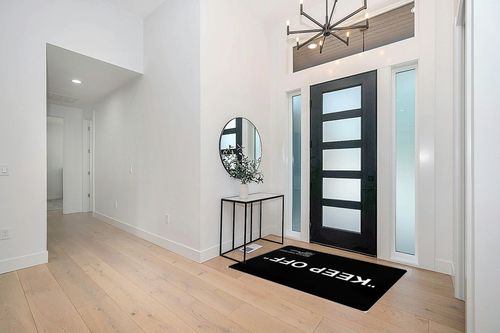 Keep Off Area Rug Black Modern Large Carpet Non-Slip Floor Mat for Living Room Bedroom Desk Wood Floor Playroom Home Decoration Rugs 4'x 5.3' in Modern White Entryway