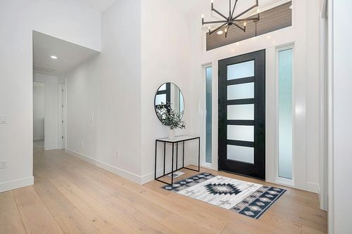 Well Woven Southwestern Rodrigo 3'11" x 5'3" Blue Area Rug in Modern White Entryway