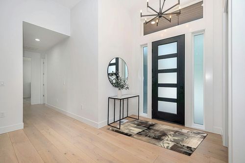 SUPERIOR Indoor Area Rug, Jute Backed, Perfect for Hallway, Entryway, Office, Living/Dining Room, Bedroom, Kitchen, Floor, Modern Floral Patchwork Decor, Pastiche Collection - 4ft x 6ft , Beige in Modern White Entryway