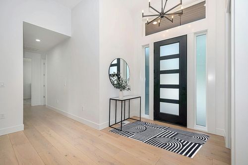 Abani Contemporary Mid-Century Design 4’ x 6’ Area Rug Rugs - Modern Non-Shed Arches Print Cream & Charcoal Bedroom Rug in Modern White Entryway