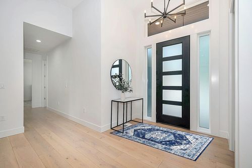 GAOMON Washable Boho Area Rug 4x6 Bedroom Living Room Indoor Rugs Soft Oriental Vintage Rugs Non-Slip Backing Stain-Resistant Non-Shedding Rug for Farmhouse Kitchen,4x6 Blue in Modern White Entryway