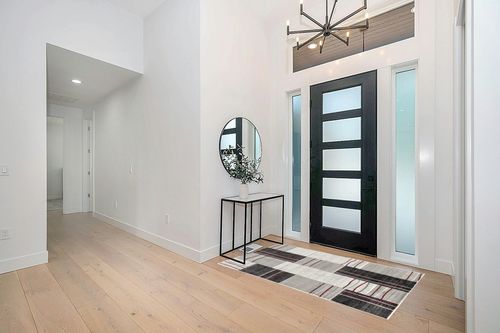 Home Must Haves (3'8" x 5'6" Feet Red Silver Grey Geometric Shapes Abstract Hand-Carved Soft Premium Modern Contemporary Licing Room Bedroom Dining Room Non-Shedding Area Rug in Modern White Entryway
