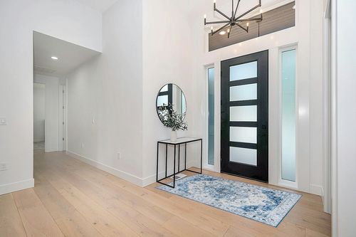 VIPBED Rug,4x6 Washable Area Rug for Living Room,Vintage Distressed Blue Rug with Anti-Slip Backing,Ultra-Thin Rug Boho Farmhouse Rug for Home Decor(Blue,4'x6') in Modern White Entryway