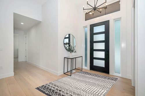 Black Moroccan Stain Resistant, Pet friendly Living Room Area Rug in Modern White Entryway