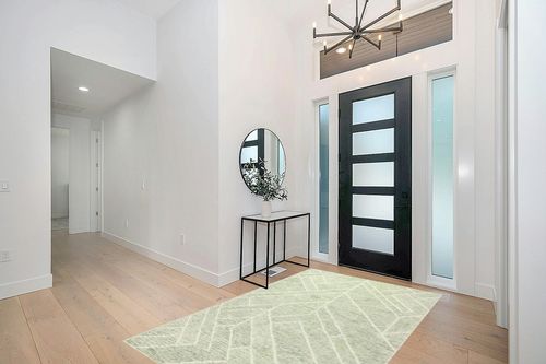 Nevaeh Geometric Handmade Tufted Wool Green Area Rug Etta Avenue Rug Size ... in Modern White Entryway