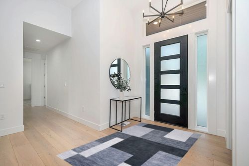 RUGSREAL Washable Rug for Living Room Low-Pile Non-Slip Throw Carpet Contemporary Morroccan Area Rug for Home Office, 5' x 8' Grey in Modern White Entryway