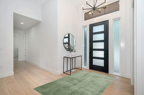 Unique Loom Studio Solid Shag Collection Urban Modern Super Soft & Plush Area Rug, 5 ft x 8 ft, Sage Green in Modern White Entryway