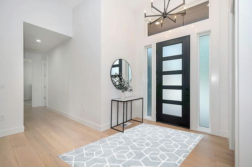 Eyely UES101C-5 Supersoft Tumbling Blocks Modern Geometric Indoor Area Rug Modern, Contemporary, Casual, Bedroom, Kitchen, Living Room, Easy-Cleaning, Non-Shedding, 5 X 8, Light Blue/White in Modern White Entryway