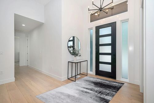 GAOMON Industrial Black Abstract Rug for Living Room, Bedroom, Dining Room, Office, Black and White Modern Abstract Rugs, Non-Shedding, Easy Care, Non-Slip Rug, 5 X 8 in Modern White Entryway