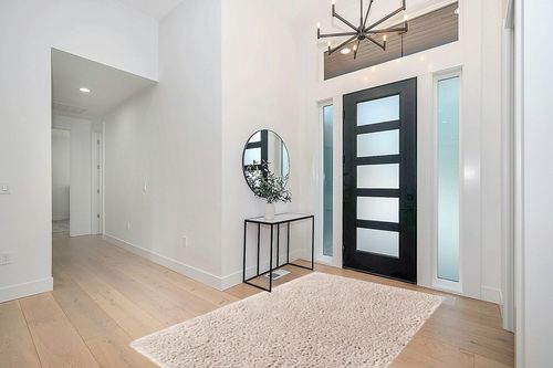 Rugs.com Infinity Collection Solid Shag Area Rug 5' x 8' Linen Shag Rug Perfect for Living Rooms, Large Dining Rooms, Open Floorplans in Modern White Entryway
