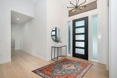 Lahome Boho Tribal Area Rug in Modern White Entryway
