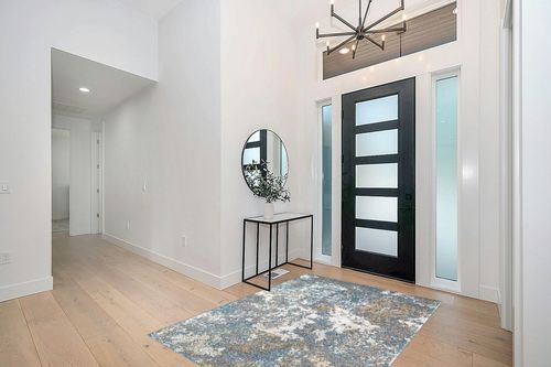 Turquoise Modern Stain Resistant Living Room Area Rug in Modern White Entryway