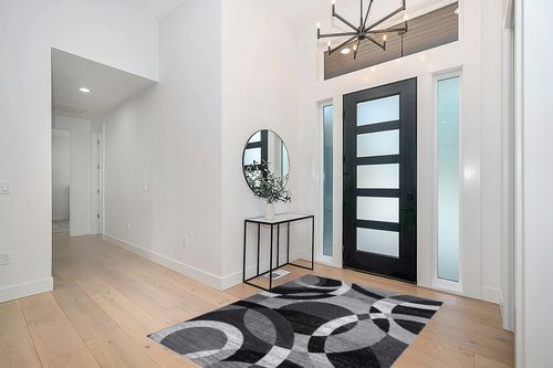 Rugshop Contemporary Abstract Circles Perfect for high Traffic Areas of Your Living Room,Bedroom,Home Office,Kitchen Area Rug 5'3" x 7'3" Gray in Modern White Entryway
