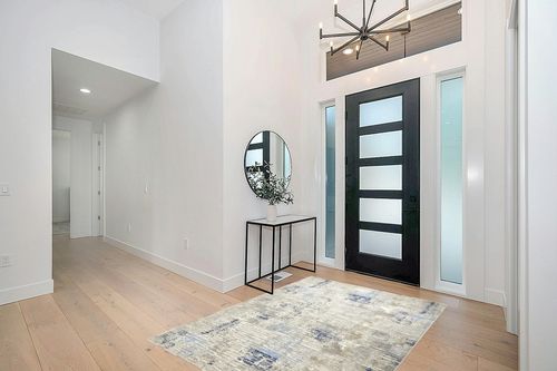 Home Dynamix Melrose Lorenzo Area Rug, 5x7, Gray/Blue in Modern White Entryway